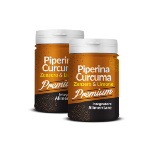 Piperina e Curcuma Zenzero e Limone Premium 2 pz
