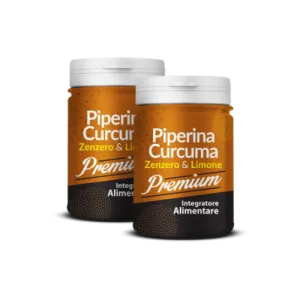 Piperina e Curcuma Zenzero e Limone Premium 2 pz