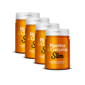 Piperina e Curcuma Slim 4 pz