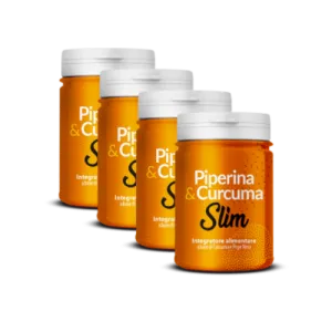Piperina e Curcuma Slim 4 pz